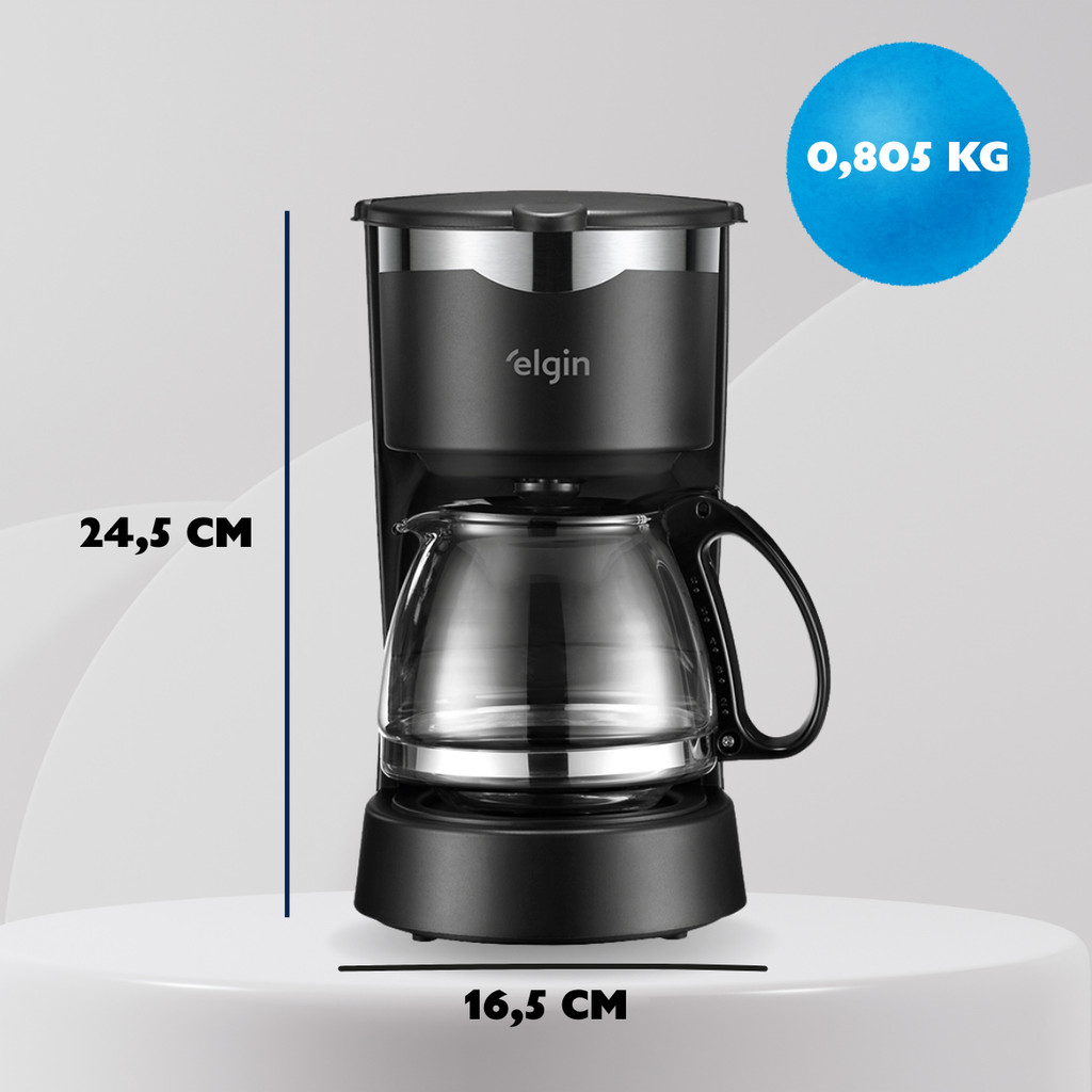 Cafeteira Elétrica Elgin CF150 15 Xícaras 600ml Com Filtro Cor Preto