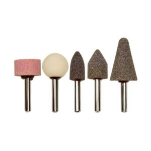 Kit Pontas Montadas e Pedras Abrasivas 5 ou 10 PeçasEsmerilhar, Polir, Afiar, Furadeira, Retífica e Micro Retífica