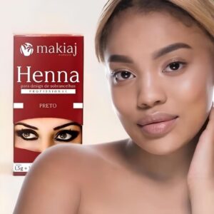 Kit 2 Henna Makiaj 1,5g com Fixador 10ml Design Profissional Sobrancelhas