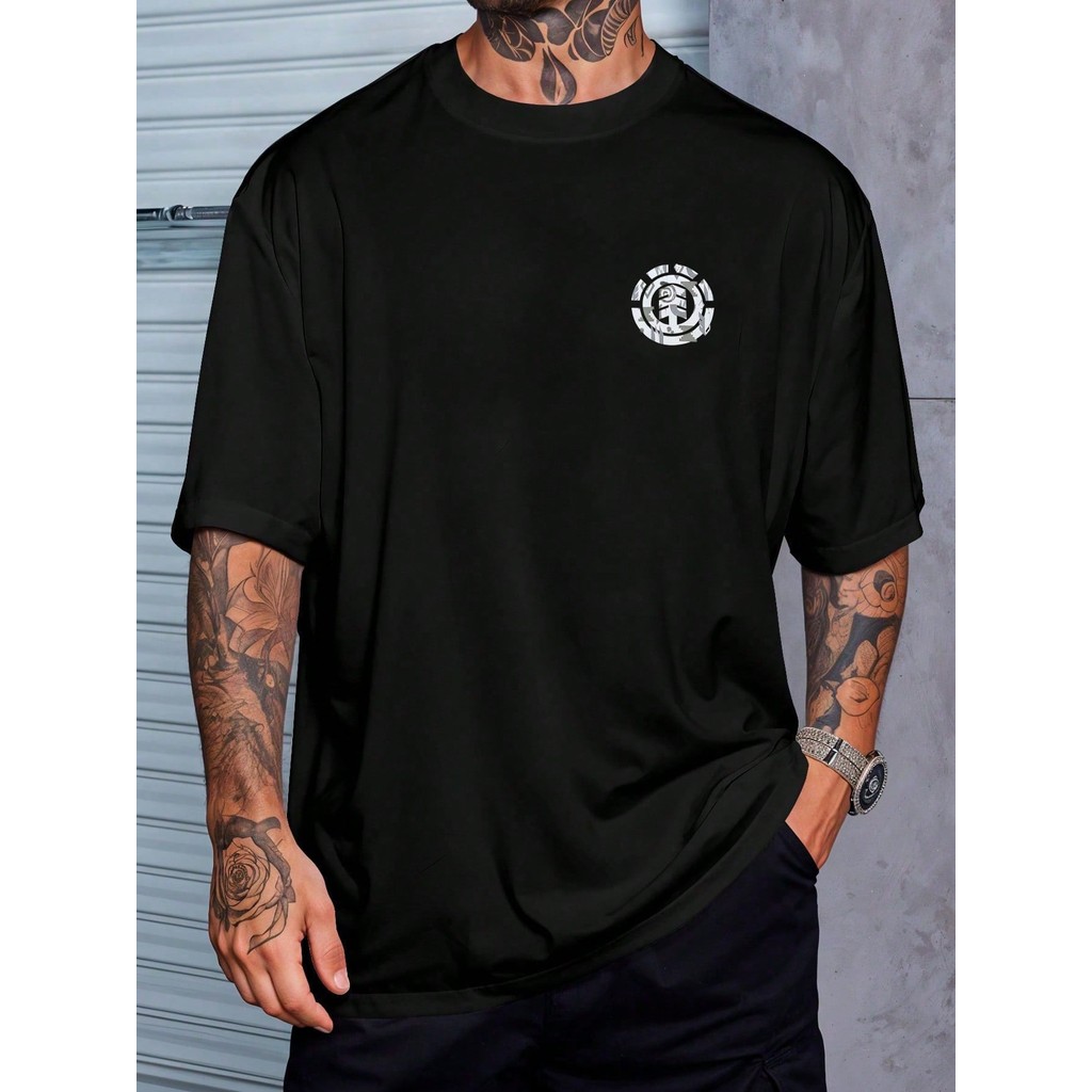 Camiseta Element Logo Skate Street Camisa Blusa Unissex Masculino Feminino 100% Algodão Streetwear Plus Size