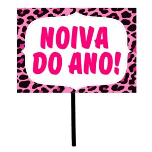 Plaquinha Despedida de Solteira Kit 10 Unidades Casamento