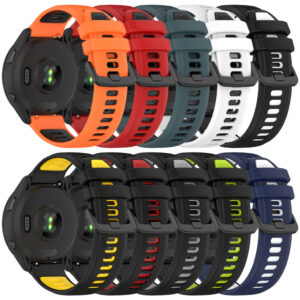 Pulseira De Silicone Macio De 18 Mm 20 22 Para Garmin Forerunner 265 255 245 255S 265S 245M 645 645M 55 158 165 Música 9