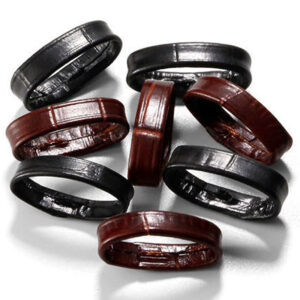 Suporte De Relógio De Couro Genuíno Anel Cinta Loop Banda Hoop Pulseira Keeper Segurança Anéis Moldura 14mm 16mm 17mm 18