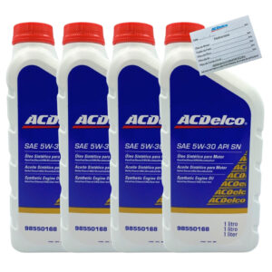 Kit 4 Litros Oleo 5w30 Acdelco + Filtros Gm Cobalt 1.8 2012 2013 2014 2015 2016