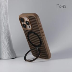 Capa Traseira Luxuosa De Atração Magnética Com Suporte À Prova De Choque Para iPhone 16 15 14 Plus 13 12 11 Pro Max