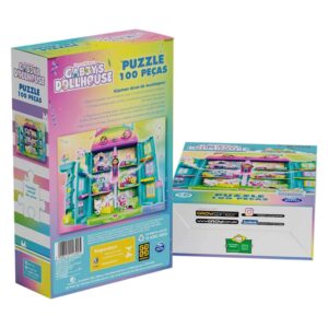 Quebra-Cabeça 100 Peças Gabby’s Dollhouse Brilhante Grow – 04690