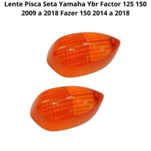 Lente Pisca Seta Laranja Yamaha Ybr 125 Factor – 2009 a 2018 Modelo Original Com 04 Unidades