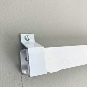 Kit Para Porta De Correr Em Alumínio branco Portas Até 80kg