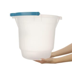 Balde Plástico Transparente com Alça 15L Hydrus Sanremo