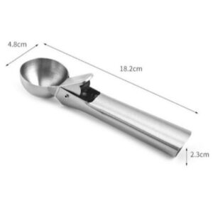 GGUAN KIT 1/2/3 PCS Colher de Sorvete Inox Com Ejetor Manual*PRONTA ENTREGA*