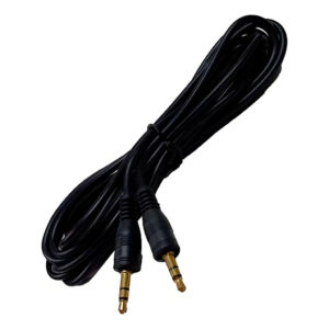 Cabo Auxiliar Áudio P2xp2 Estereo 1.5mts Preto Dourado