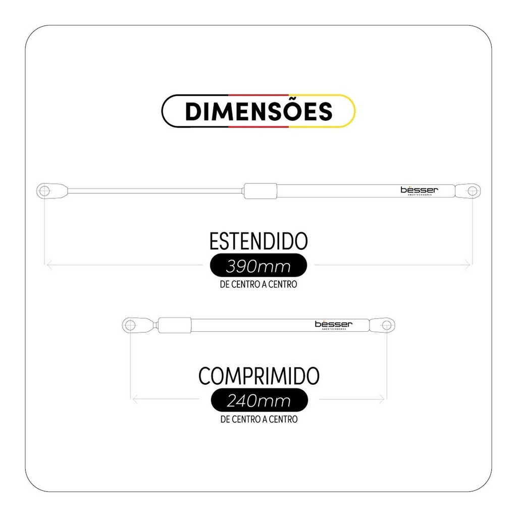 Par Amortecedor Capô Sonata 2011 12 13 2014 Pistão à Gás para Capo Hyundai Sonata 2011 à 2014