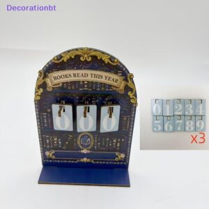 Decorationbt Livro De Madeira Ler Este Ano Contador Leitura Desafio Rastreador Estante Clube Sala De Aula Decoração Pres