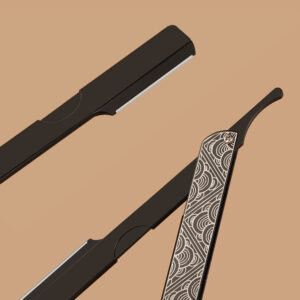 Suporte de Lâmina de Barbear Manual Dobrável para Homens Profissionais, Lâmina Substituível, Barbeador de Segurança