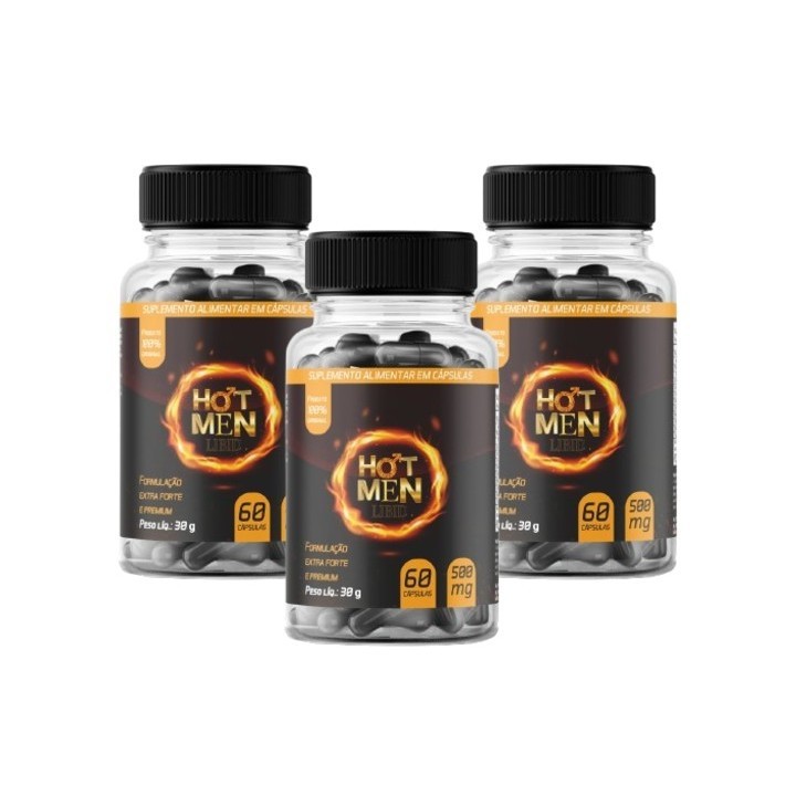 1x hot men libid original total 60 cápsulas
