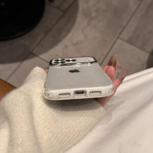 Capa De Telefone Luxuosa Com Janela Grande E Flash Fino Para iPhone 17 16 15 14 13ProMax Traseira Protetora Antiderrapan