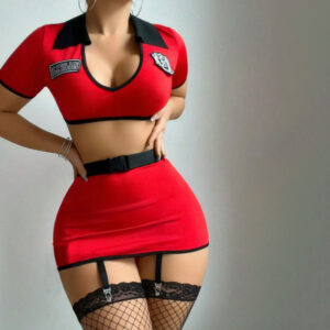 Novo Conjunto de Fantasia de Polícia para Mulheres, Lingerie Sexy, Uniforme de Role Play