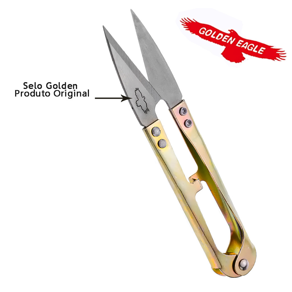 2 Tesoura de Arremate Metal - Tic tac - Golden Eagle - Ótima qualidade