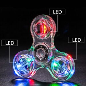 Novidade Múltiplas Mudanças LED Fidget Spinner Luminoso Mão Superior Spinners Brilho No Escuro EDC Alívio Do Estresse Br