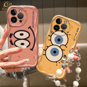 Capa Para iPhone 17 Pro Max 17Air 16 15 13 11 14 12 11 Xs XR Bob Esponja De Telefone Mopo