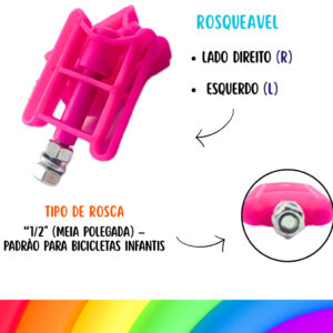 PEDAL TOTICA 12 NYLON – M FRIK PINK