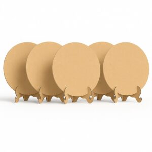 Kit Mini Painel Redondo Com Suporte Em Mdf 50cm Diâmetro Festa Aniversário Decoração Evento Mesa