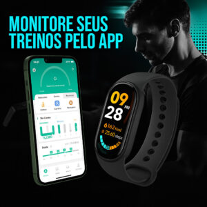 M9 Relógio Inteligente Smartband  Mede Pressão Batimentos Sono Smartwatch Bluetooth Lançamento PROMO