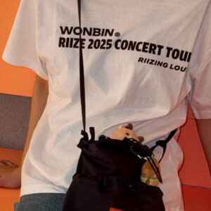 2025 RIIZE CONCERT TOUR ” Rizing LOUD ” Merch Camiseta De Algodão Vintag Unissex Moda Solta SHOTARO EUNSEOK A .