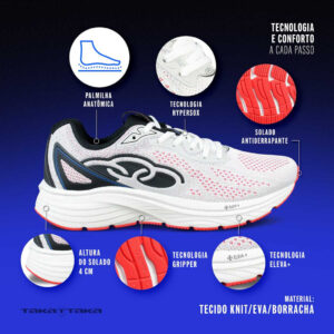 Tênis Esportivo Unissex Olympikus Original Corrida Caminhada Confortável