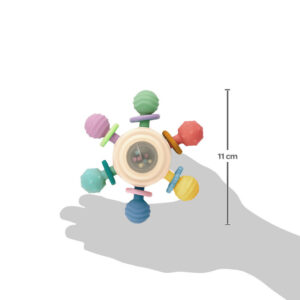 Brinquedo Chocalho Spinner com Ventosa Flexível Giratório Buba