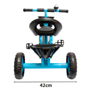 Triciclo Infantil Azul 3 Rodas Motoca Com Cesta e Buzina – PlayDuc