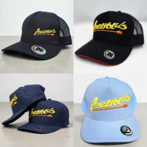 Boné Abelvolks Trucker Cap Bordado Streetwear Proteção Solar Logo Preto
