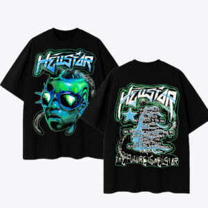 Camiseta Oversized Unissex com Temática de Moda “HELLSTAR YOGA”