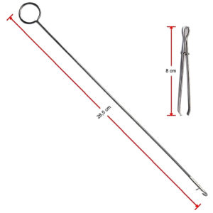 Virador Roletê Pinça Vira Agulha Passar Cordão Elástico Viés 26,5cm