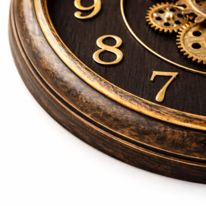 Relógio de Parede 35×35 cm com Engrenagens Que se Movimentam 589