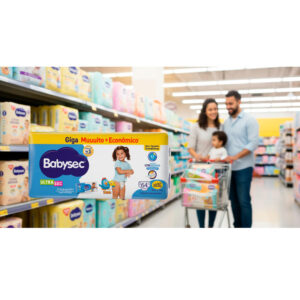 Fralda Babysec Ultrasec Giga Tamanho XXXG 64 Unidades Descartáveis