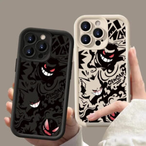 Capinha Capa de Silicone Animados Gengar Anti queda para Samsung A04 A05 A10 A12 A14 A15 A32 A35 A55 A72