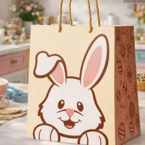 50 SACOLA COELHO CORAÇÃO M 20X15X25CM 3286 (LC) PASCOA 2026