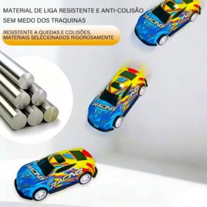 Kit de 10/20/30/40 Carrinhos de Brinquedo de Metal com Caixa Organizadora – Presente Perfeito para Aventuras e Diversão