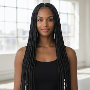 Kit 2 Pacotes Cabelo Jumbão Sax Trança 400g  Organico 6 mechas 126cm