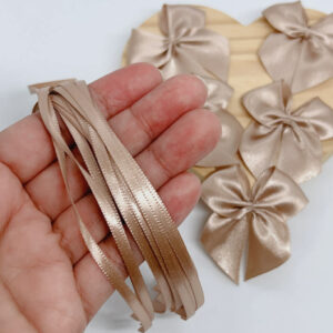 Laço Lacinho de Cetim 5×5 cm nº05 COM FITA P/ AMARRAR – 20/40/100 Para Lembrancinhas