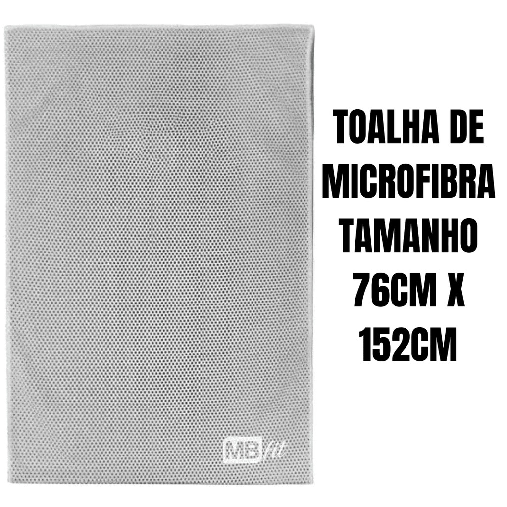 Kit 2 toalhas microfibra grande secagem rápida gelada fit esporte academia alta absorção