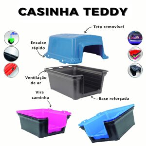 Casinha De Cachorro 2 Em 1 N7 Para Porte Grande Desmontável Proteção Contra Raios UV – Teddy