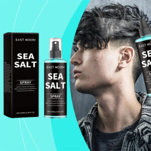 Spray de Sal Marinho Unissex – Estilo para Cabelo de Praia, Adiciona Volume, Textura e Espessura – 100ml.