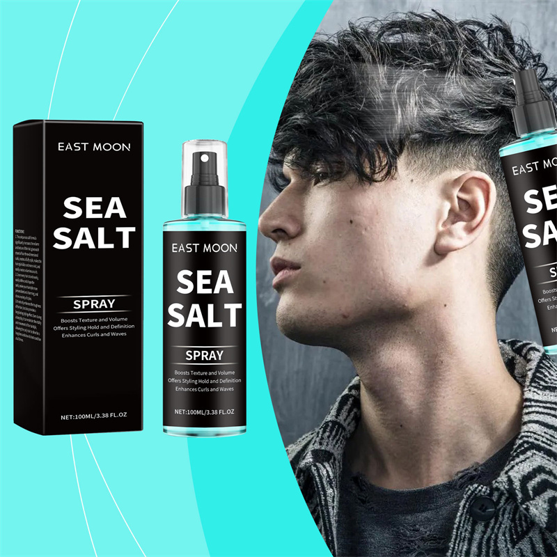 Spray de Sal Marinho Unissex - Estilo para Cabelo de Praia, Adiciona Volume, Textura e Espessura - 100ml.
