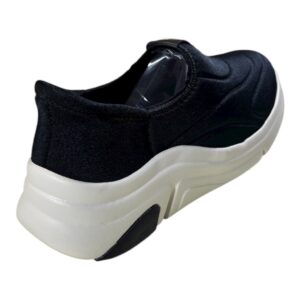 Tenis Feminino Modare Sem Cadarço Casual Lycra Preto Lançamento