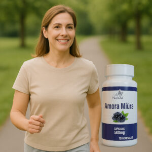 Suplemento de Amora Miúra 500mg 100% Original 120 Cápsulas