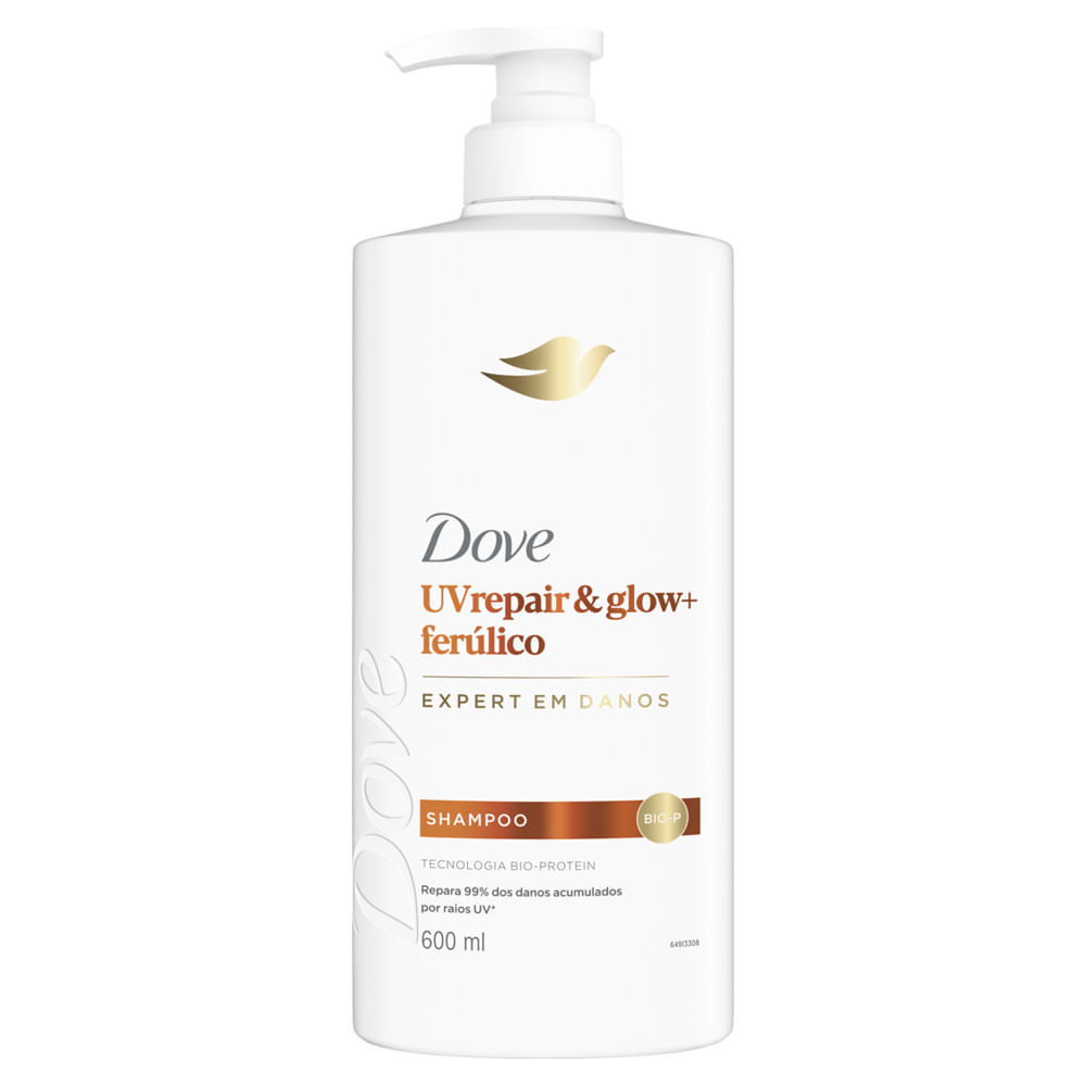 Shampoo Dove Uv Repair & Glow + Ferúlico 600ml