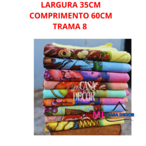 Kit 10 Pano De Prato Cobre Tudo Colorido Gigante, Tampa Fogão Encopa