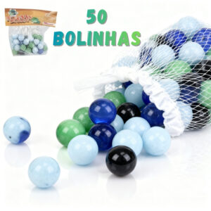 Bolinha de Gude 1,5cm 50 Peças Leitosa BOLITA ESCALDA PE Birosca Fubeca Decorar Vasos Vidro Bolicão Americana